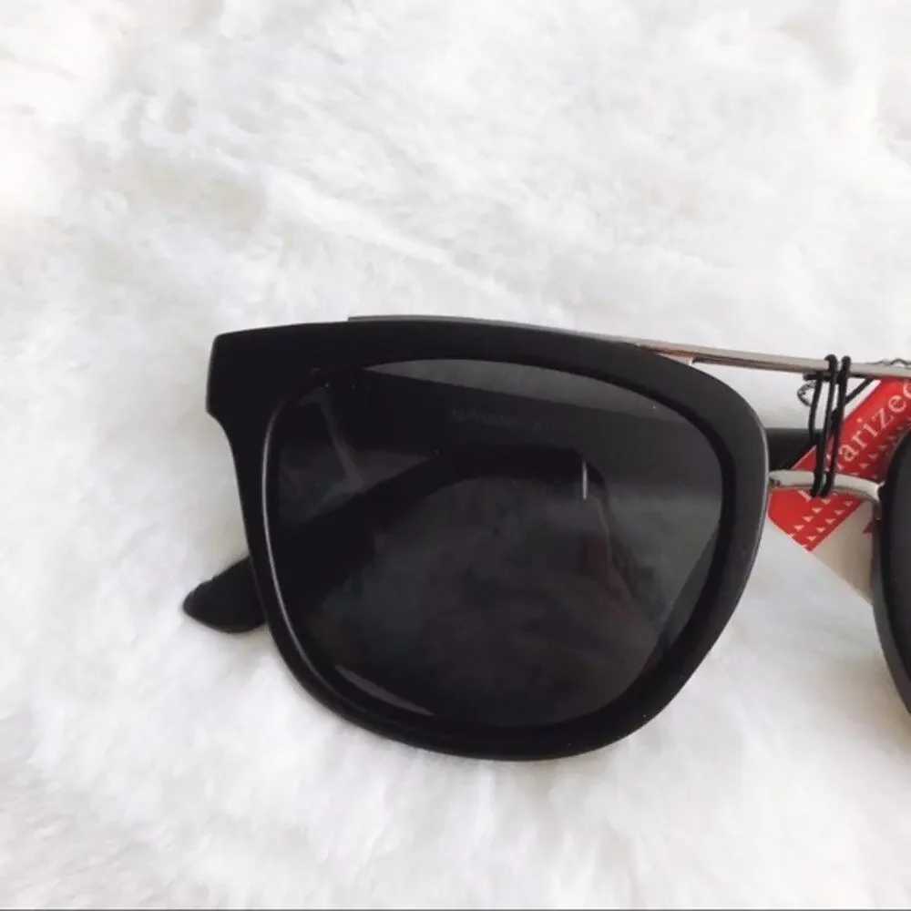 Lyle Matte Black Polarized Sunglasses